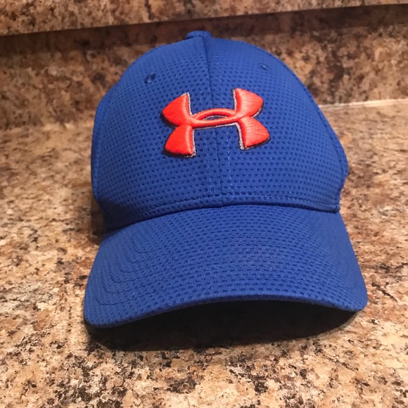under armour red white and blue hat